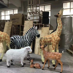 Statues d'<span class=keywords><strong>animaux</strong></span> en fibre de verre décoratives, statues géantes d'<span class=keywords><strong>animaux</strong></span> en fibre de verre, statues d'<span class=keywords><strong>animaux</strong></span> de dessin animé, sculptures de safari pour le jardin - Product Image 4