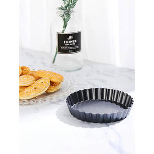12cm Tart Pan stampo quadrato in acciaio al carbonio teglia per torta forno a microonde/lavabile in lavastoviglie per festa di nozze di natale cuocere - Product Image 1