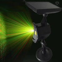 Éclairage laser extérieur de jardin à énergie solaire lumière laser ciel rechargeable lumière laser de couleur rouge et verte pointeur de lumière laser