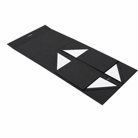 Boîtes cadeaux personnalisées avec fermeture magnétique, en papier rigide noir mat de luxe, pour emballage de cadeaux de mariage