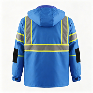 Customizable Logo Raincoat Hi Vis Reflective Breathable Waterproof Winter Jacket for Spring Reflective Safety Clothing - Product Image 2