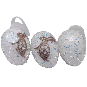 HLC ODM Party Expert - <span class=keywords><strong>Huevos</strong></span> <span class=keywords><strong>de</strong></span> <span class=keywords><strong>Pascua</strong></span> <span class=keywords><strong>de</strong></span> Plástico Creativos con Purpurina, Conejito <span class=keywords><strong>de</strong></span> <span class=keywords><strong>Pascua</strong></span>, Adorno para Fiestas <span class=keywords><strong>de</strong></span> Ramadán y Diwali - Product Image 1