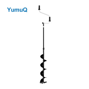 YumuQ, barrena <span class=keywords><strong>de</strong></span> hielo manual <span class=keywords><strong>de</strong></span> 5/6/7 pulgadas, longitud ajustable <span class=keywords><strong>de</strong></span> acero inoxidable, tornillos <span class=keywords><strong>de</strong></span> hielo <span class=keywords><strong>de</strong></span> 150-120cm para tienda <span class=keywords><strong>de</strong></span> pesca en hielo - Product Image 6