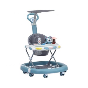 Nouvelles trotteuses en plastique 3-en-1 pour bébés et enfants, anti-renversement, anti-jambes en O, aide au démarrage, pour garçons et filles, avec fonction assise et poussée, capacité de charge 10 kg - Product Image 5