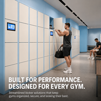 Système de casiers intelligents pour vestiaire de salle de sport, armoire de rangement pour équipes sportives avec contrôle d'accès électronique