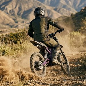 QF200 Prix Usine Moto Tout-Terrain 3000W 75km/h Moto Offroad Adulte 60V 32AH Double Suspension Pit Bike Ebike - Product Image 3
