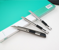 Couteau utilitaire robuste en alliage d'aluminium de 9 mm - Résistant à la rouille, idéal pour les projets de papier peint et d'artisanat
