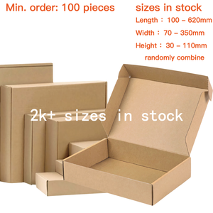 2k+ Sizes Stock Mailer <strong>Box</strong> Custom Shipping Boxes with Logo Low MOQ 100pcs Kraft Corrugated <strong>Paper</strong> <strong>Packaging</strong> <strong>Box</strong> Free Design - Product Image 1