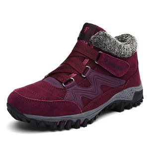 Gran oferta, botas de nieve informales para hombres y mujeres, zapatillas de tobillo impermeables de piel de oveja, logotipo personalizado, parte superior alta, Occidental, cálido para exteriores para <span class=keywords><strong>Marti</strong></span> - Product Image 1