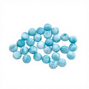 Pierre précieuse Larimar naturelle en gros, taille ovale, cabochon pour la fabrication de bijoux, travaux manuels DIY avec évaluation tierce partie - Product Image 4