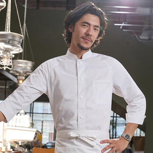 Chef Yibang Long Sleeve Men's Kitchen Accessories Autumn <strong>Winter</strong> Work <strong>Clothes</strong> for Hotel Restaurant Restaurant <strong>Bar</strong> Uniforms - Product Image 1