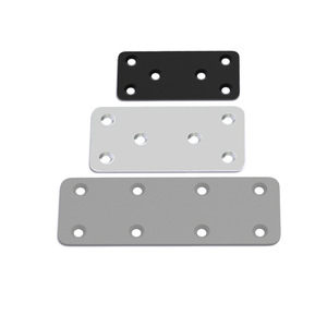 Support d'angle plat en acier laminé à froid en forme de L pour porte d'armoire – Connecteur de quincaillerie durable - Product Image 2