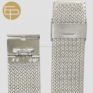 de peso ligero logotipo personalizado de acero inoxidable de alta calidad malla milanesa banda 10 12 14 16 18 20 22 24mm - Product Image 4