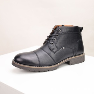 Nouvelles Chaussures en Cuir Mi-Mollet Respirantes pour Hommes, Grande Taille, Style Britannique Décontracté, Rétro, à Trois Pièces, pour le Commerce International - Product Image 1