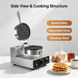 Meilleure machine à gaufres belges commerciale, en fonte, qualité <span class=keywords><strong>restaurant</strong></span> (WB-1) - Product Image 4