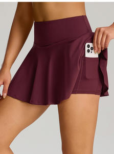 Hot Sale Dames Hardloopsport Golfrok <span class=keywords><strong>2</strong></span> Stuk Tenniskleding Pak Gymkleding Met Voering Tennisset Voor Dames - Product Image 5