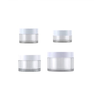 Shunxu <b>Plastic</b> Jars 10g 15g 20g 30g Round Transparent With White Lid For Cosmetic Cream <b>Packaging</b> - Product Image 5