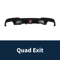 Diffuseur arrière, becquet arrière avec LED pour BMW Série 5 F10 F11 2011-17 M Sport MP Style, kit carrosserie en fibre de carbone, vente en gros