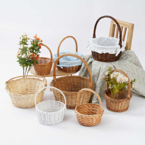 JY grande <span class=keywords><strong>vimini</strong></span> moderno di lusso Spa cesto regalo per le donne personalizzato cesto di fiori artificiali per cucina armadio uso soggiorno - Product Image 1