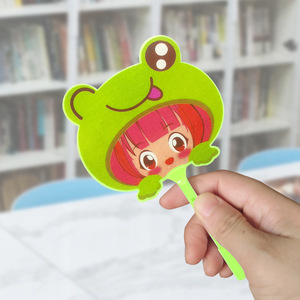 Stylo en forme d'éventail - Cadeau promotionnel pour les activités marketing sur le terrain ; Papeterie créative ; Stylo à bille mignon à motif de dessin animé pour - Product Image 3