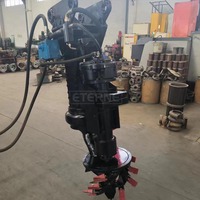Ekskavator sentrifugal Motor listrik hidrolik, pompa air lumpur kolam bawah air dengan pemotong