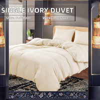 Ensemble de housse de couette 3 pièces personnalisable en coton tissé 100% écologique de qualité supérieure, broderie unie, garnissage en polyester, 200TC