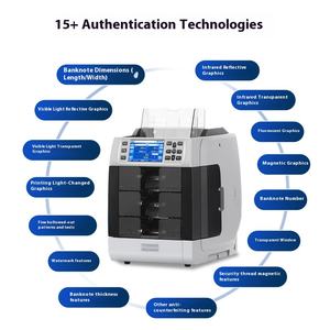 Clasificador de monedas 8301, clasificador de billetes multimoneda, máquina contadora compatible con USD <span class=keywords><strong>EUR</strong></span> JPY RMB, nuevos cajeros automáticos clasificadores especiales - Product Image 3