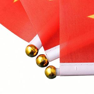 Custom Logo 14x21cm Sublimation Hand Held <b>Flag</b> Mini Waving Advertising Handheld <b>Flags</b> With Customized Pole for Election Campaign - Product Image 3