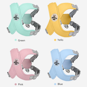Desain baru <span class=keywords><strong>X</strong></span> bentuk dapat disesuaikan rompi hewan peliharaan <span class=keywords><strong>harness</strong></span> Reflektif dada pribadi tali traksi perjalanan untuk hewan peliharaan - Product Image 2