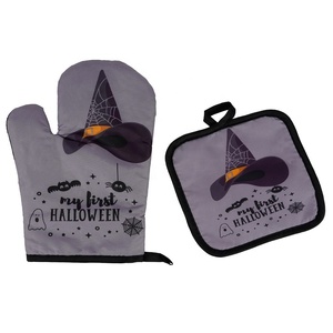 ถุงมือกันความร้อนสำหรับเตาอบแบบหนา OEM & ODM ชุด 2 ชิ้น/เซ็ต ที่จับหม้อแบบกำหนดเอง ทนทาน เป็นมิตรกับสิ่งแวดล้อม ทำจากโพลีเอสเตอร์ - Product Image 5