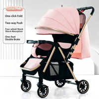 Poussette de sport légère et portable JXB Wholesale avec poignée réglable et plateau repas