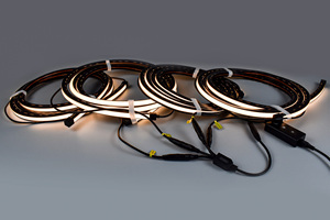 <b>Plug</b> and Play Black Silicone LED Neon Rope Light 8x12mm Flexible Slatwall Light for DIY Bedroom Living Room Wall Decor - Product Image 5