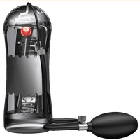 Squeeze Gonflable Masturbation Coupe Pression Négative Charge 10 Fréquence Conversion Vibration Transparent