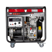 Générateur diesel à cadre ouvert d'usine 8kw 220v démarrage électrique avec roues et poignée grand réservoir AVR