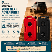 Tangki Bahan Bakar Overland Linda 4x4 10L, Wadah Bensin yang Dapat Dikunci dengan Sistem Tuang Cepat untuk SUV Jeep ATV dengan Sertifikasi Ce Epa Carb Erp