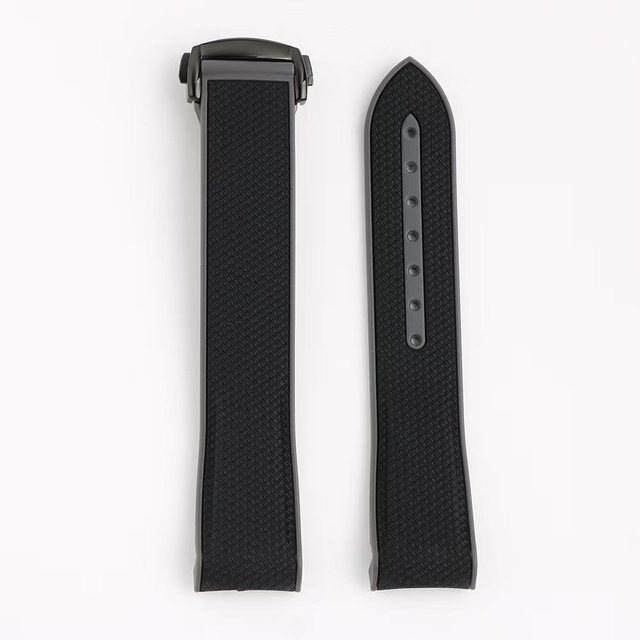 Jettda Colorful Rubber Watch Band 20mm for Speed-master OmegaXSwatch Joint MoonSwatch Waterproof Curved End Watch Strap