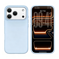 Nouvelle coque de téléphone portable antichoc en silicone liquide 2026 avec trou pour cordon multi-positions, protection portable pour iPhone 18 Pro Max