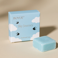 Boîte pliante de luxe pour emballage de savon avec logo en relief et finition de surface mate