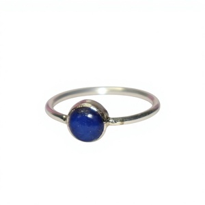 Export Quality 925 Sterling Silver Rose Gold Plated Fancy <b>Lapis</b> Gemstone Classic <b>Ring</b> Channel Setting Women's Party Gift - Product Image 1