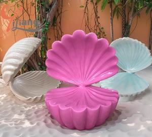 Escultura de <span class=keywords><strong>animales</strong></span> de fibra de vidrio de resina realista de diseño personalizado, serie marina, Concha, caracol de <span class=keywords><strong>mar</strong></span>, paisaje, pieza de arte decorativa - Product Image 2