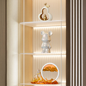 Nuevo adorno de pintura de arena movediza china, luz de lujo de gama alta, entrada de sala de estar, transmisión en vivo, decoración de oficina - Product Image 4