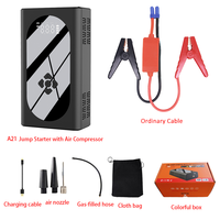 Démarreur de voiture OEM/ODM 37000mWh avec gonfleur de pneus, batterie externe 3000A, compresseur d'air 150PSI et pompe à air