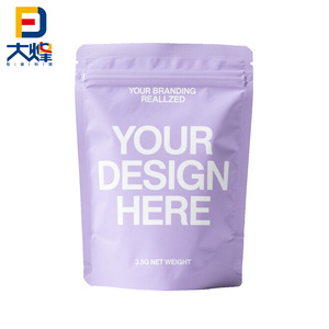 לעמוד את שקית שקית ניילון מודפסת זיפקק מזון פלסטיק ריח קטן הוכחה 3.5 תיק מותאם אישית עם לוגו - Product Image 6