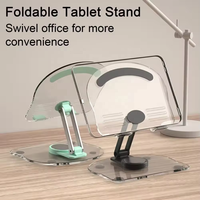 Support de tablette pliable en ABS, best-seller, réglable, rotatif, antidérapant