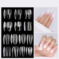 50 faux ongles, vente en gros, couverture complète pour ongles français, vernis Gel, sac d'affichage, mat, demi-mat, blanc, acrylique