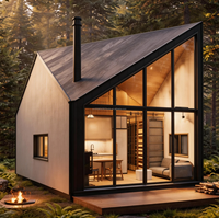 Maison préfabriquée à ossature métallique, maison conteneur, espace de luxe, lit portable, maisonnette modulaire, villas, capsule mobile