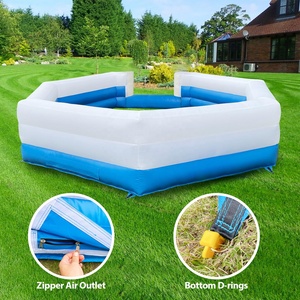 Terrain de Gaga Ball Gonflable d'Extérieur avec Souffleur Puissant et Clôture Portable pour Activités Scolaires et Familiales - Product Image 5