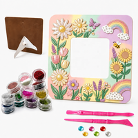 Kit de décoration de cadre photo à paillettes pour cadeaux personnalisés, mosaïque scintillante, pour débutants, marque privée