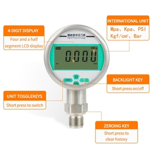 Digital Pressure <strong>Gauge</strong> 0-0.1Mpa 0-0.16Mpa 0-0.25Mpa M20*1.5 Air Gas <strong>Oil</strong> Water Vacuum Radial Intelligent <strong>Manometer</strong> - Product Image 1