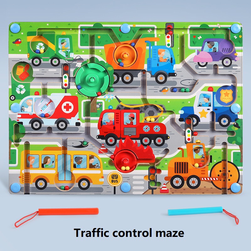 Traffic control maze